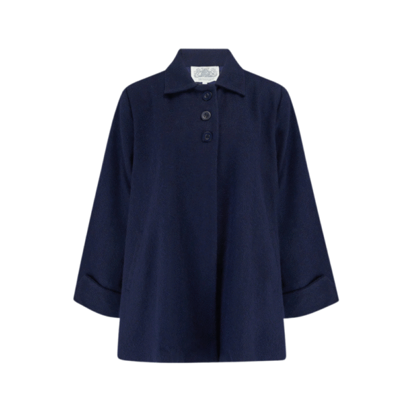 Manteau court bleu navy